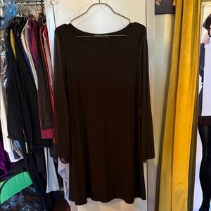 Elegant Black Long Sleeve Dress